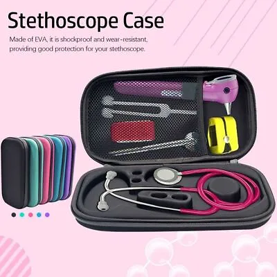 Case Stethoscope Case Storage Bag Zipper Pocket Medical Equipment Package • £11.60