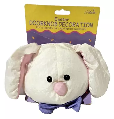 VTG Gibson Nylon Parachute Bunny Rabbit Plush Easter Decor Door Handle Cover 90s • $13.59