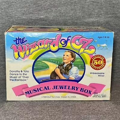 Vintage 1988 Multi Toys Wizard Of Oz 50th Anniversary Musical Jewelry Box • $37.95