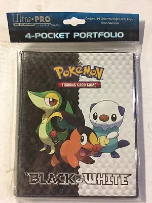 $14.99 • Buy Pokemon Ultra-pro 4 Pocket Binder For BW1 Set, Holds 80 Cards TCG CCG