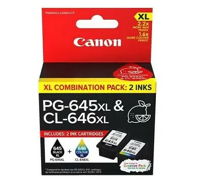 $28 • Buy Genuine Original Canon PG 645 / CL 646 / PG 645XL / CL 646XL Ink Cartridge