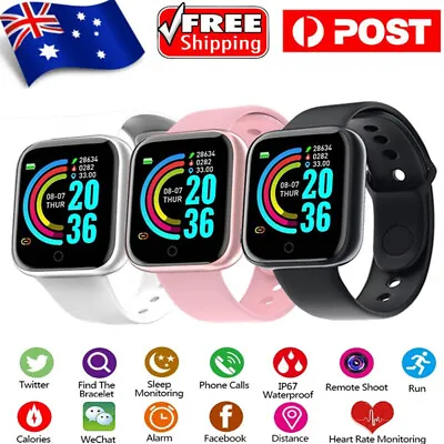 $14.89 • Buy Smart Watch Fitness Tracker Heart Rate Blood Pressure Waterproof Men Women Sport