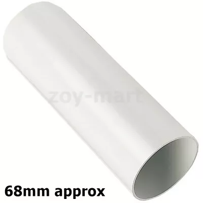 Rainwater Downpipe 1 Metre Lengths WHITE Round APPROX 68mm Pipe *FAST DEL* • £8.29