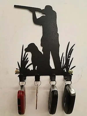 Waterfowl Duck Hunter Keychain Holder Metal Art Plasma Cut Decor Goose Fob Key  • $44.99