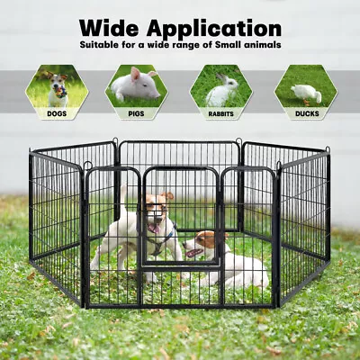 $57 • Buy Heavy Duty Metal Puppy Dog Cat Play Pen Run Enclosure Indoor/Outdoor Run Cage