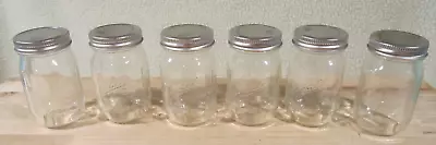 Lot Of 6 Ball Mason Clear Glass 3 Oz. Jars + 4 Other 3oz. Jars • $10