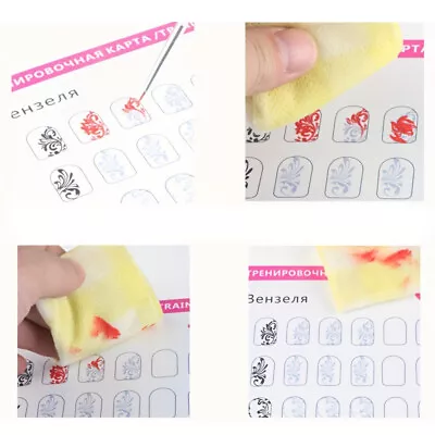 Nail Art Training Practice Line Drawing Painting Template Learning Book Manicure • £7.37