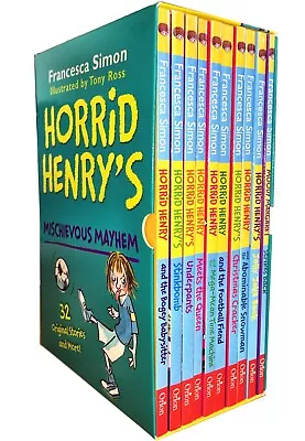 Horrid Henrys Mischievous Mayhem Collection 10 Books Box Set Children Pack NEW • £13.98