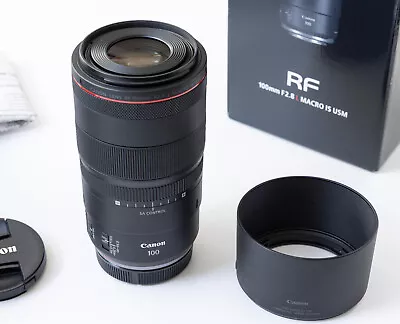 Canon RF 100mm F/2.8L Macro IS USM Lens In EXCELLENT Condition Boxed Complete • £855