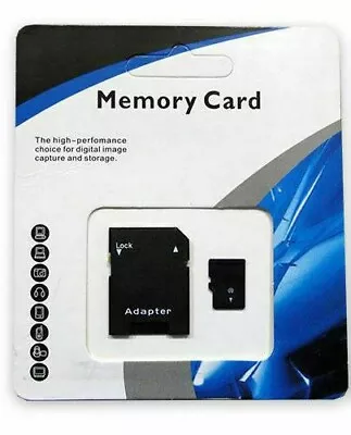 Micro SD Card 32GB 64GB 128GB 256GB 512GB 1TB Micro SD Memory Card TF Adapter • $7.98