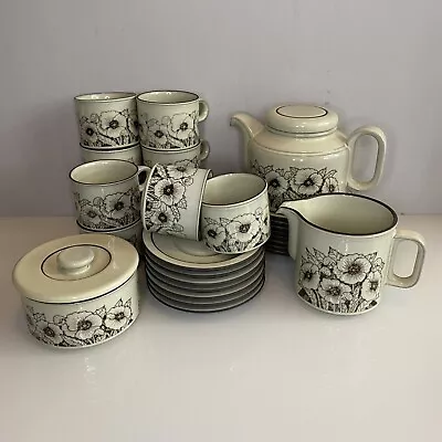 Hornsea Cornrose Tea Set TeaPot Bowl Milk Jug Cups Saucers Plates 26 Pieces • £49.99