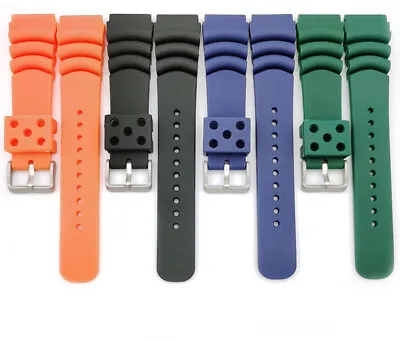 20/22/24mm Rubber Silicone Sport Watch Strap Band For Seiko Diver Watchs • $15.45