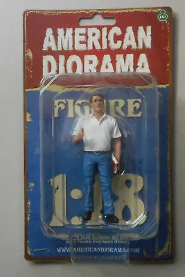 MECHANIC MANAGER TIM AMERICAN DIORAMA 1:18 Scale Figurine 4  Male Figure • $8.99