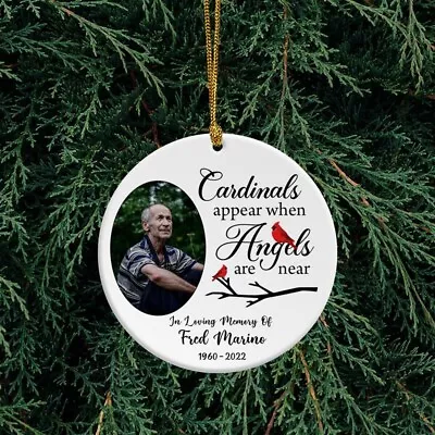 Cardianl Memorial Ornament Cardinal Appear When Angels Are Near Memorial Gift • $23.98