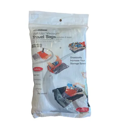 £3.97 • Buy New Roll Up  Space Bag Vacuum Seal Travel Roll Up Bags, Set Of 2 Living Solution