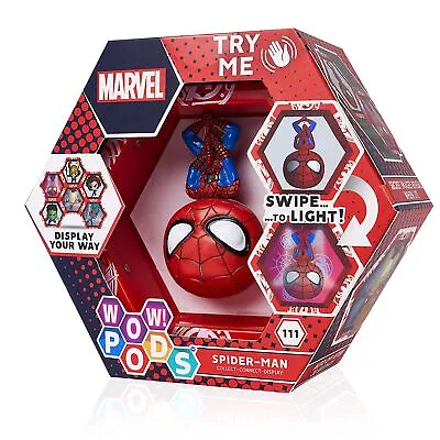 WOW! PODS Avengers Collection - Spider-Man | Superhero Light-Up Bobble-Head F... • $20.38