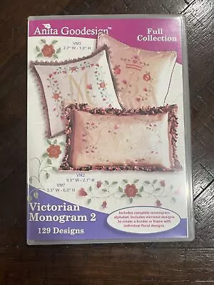 Victorian Monogram 2 Anita Goodesign Embroidery Machine Design CD NEW 107AGHD • $14.99