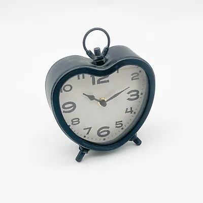 Mantel Clock Heart Table Top Clock Silent Sweep Clock • £14.99