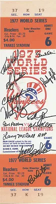 Ny Yankees World Series Signed Mega Ticket Piniella Lyle Figueroa Blair White +7 • $129.99