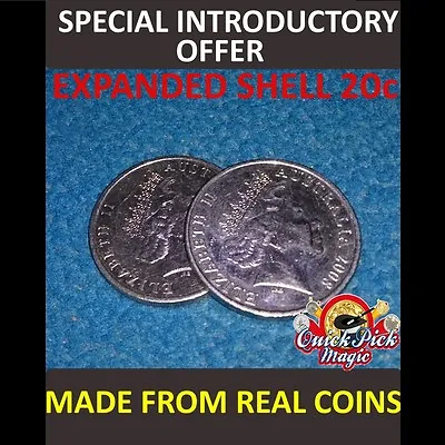 20 Cent Australian Expanded Coin Shell /  Made From Real Coins! Premium Quality! • £21.99