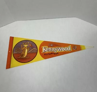 Vintage Souvenir Felt Pennant Kennywood Pittsburgh Amusement Park Kenny Kangaroo • $29.99