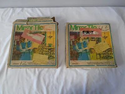 2 Boxes Of Vintage JC Penny Mirror Design Tiles 12 X12 [ 24 Tiles Total ] • $209.99