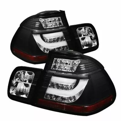 Spyder Light Bar Style LED Tail Lights - Black Fits BMW E46 3-Series 02-05 4Dr • $319.64