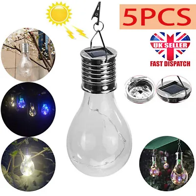 £12.39 • Buy Solar Hanging Light Bulbs Garden Lights Outdoor Garden Lamp Camping Decoration