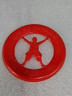 McDonalds Ronald McDonald Flyer Frisbee Vintage 1980s Happy Meal Toy Orange Red • $4