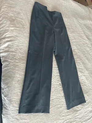 $350 • Buy Scanlan Theodore Women's Tailored High Waist Trousers (Charcoal) Size 12 - NWT