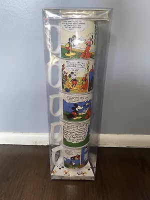 Set 5 Disney Comic Strip Mug Mickey Minnie Mouse Pluto Sing Song Music Cups • $34.69