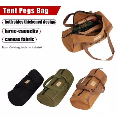 Waterproof Ground Nail Storage Bag Tent Peg Bag  Outdoor Camping • $17.38