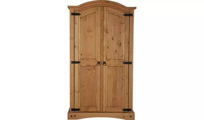 £175 • Buy Puerto Rico 2 Door Wardrobe - Light Pine
