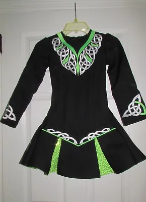 Irish Dance Solo Dress Girl 10-12 Prime Dress Designs Black/Green Mise Eire • $299