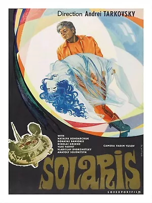$14.99 • Buy Movie Poster Print SOLARIS Andrei Tarkovsky Soviet Space Sci-Fi Film 18x24 