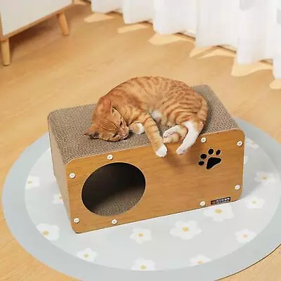 Cat Scratching Cardboard Furniture Protection Resting Nest Cat Scratch House • $67.01