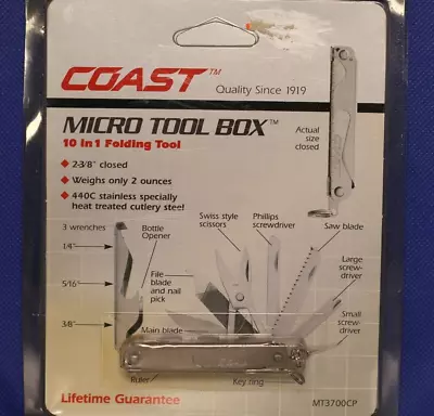 Vintage Coast Micro Tool Box Knife #MT3700CP NIP • $14.99