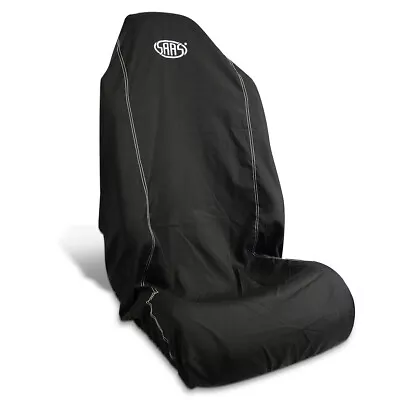 SAAS SC5011 Seat Cover Throw Over Cover / Protector Black With White Stitch  • $35.99