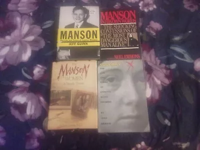 4  Manson Family TC Novels   HC     The Manson Women/In His Own Words + 2  • $24.88