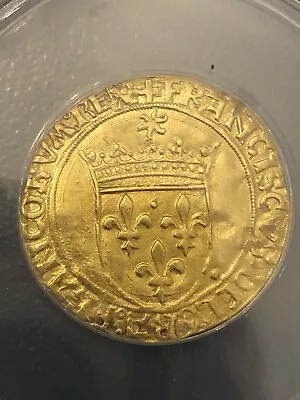 France Gold ECU D'OR Au Soleil Francois I Type 2 1515-1519 Royale Livre Tournois • $599.95