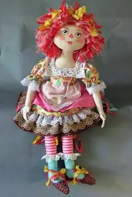 Cloth Art Doll Sewing Pattern  Raggedy Annabella  By Patti Medaris Culea • £10.45