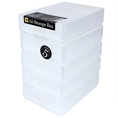 £21.04 • Buy WestonBoxes A5 Plastic Craft Storage Boxes With Lids For Art Supplies, Paper And