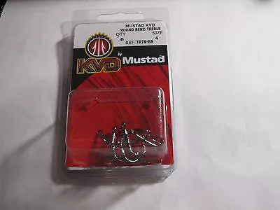 Mustad KVD Grip Treble-Bn Hooks Size 4 TR78-BN-4-06K • $2.82