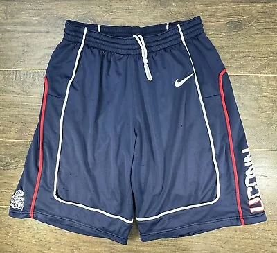 Vintage Team Nike UConn Huskies Shorts Mens Small Blue NCAA Basketball-READ • $75