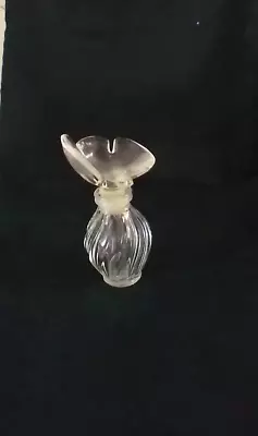 Lalique Clear Art Glass Dove Stopper Emptied Perfume Bottle Small France Marked • £33.75