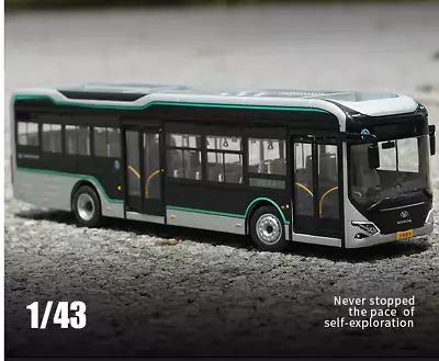 1:43 Original Factory Shanghai Wanxiang New Energy Pure Electric Bus Shanghai Bu • $61.99