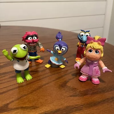 Muppets Jim Henson Disney PVC Toy Lot Of 5 Animal Kermit Piggy Gonzo Penguin • $14.99