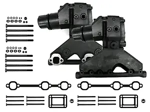 Volvo Penta Exhaust Manifold Package With Risers Gaskets Bolts OMC 4.3L V6 4.3 • $725