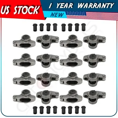 Stainless Roller Rocker Arm 1.6 Ratio 3/8  For Small Block Chevy SBC 327 350 400 • $120.99