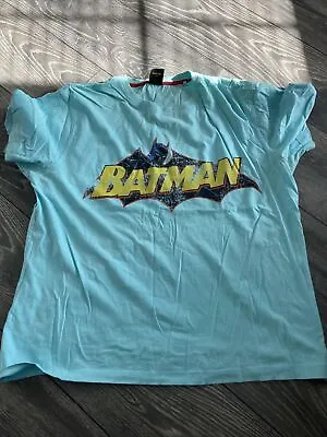 £4.99 • Buy Mens Light Blue Batman Urban Spirit T Shirt XL